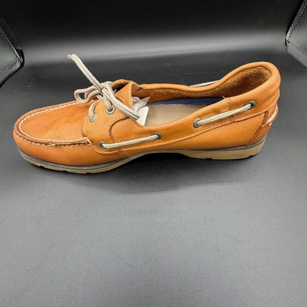 Sperry Top-Sider Mens 10.5 M Authentic Original Leather Boat Shoes Tan 0777894